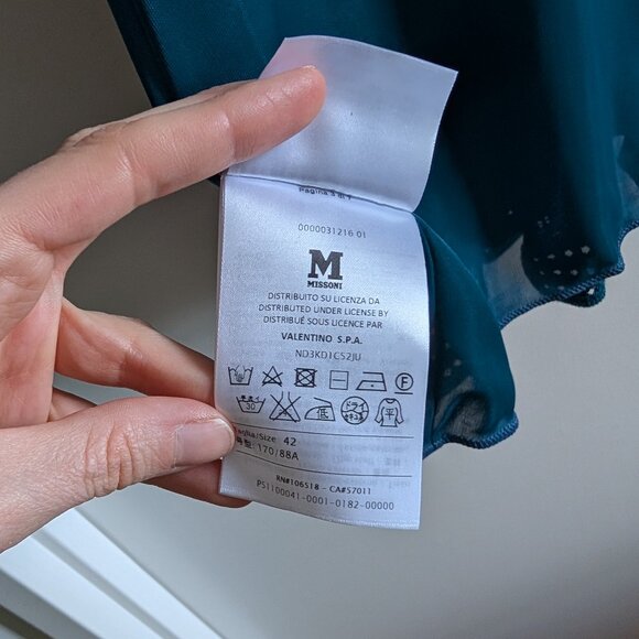 Missoni teal sleeveless knit dress - Picture 8 of 9